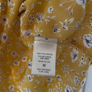 West Kei yellow floral top. Size M